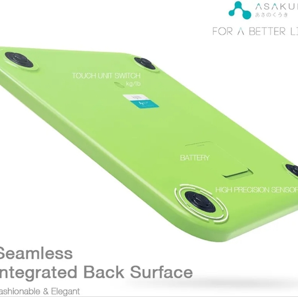 Accuracy Digital Body Weight Bathroom Scale By ASAKUKI, Ultra-Thin Anti-Slip - Picture 6 of 7